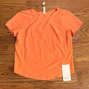 lululemon athletica Vibrant Orange Short Sleeve Top